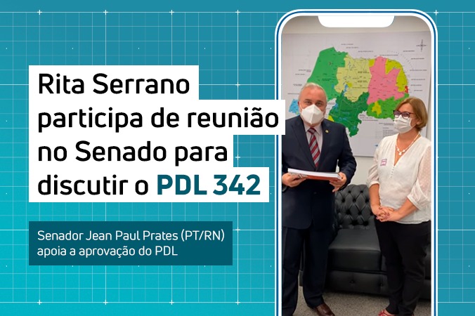 Rita Serrano conversa com parlamentares e acompanha votação do PDL 342; veja vídeo