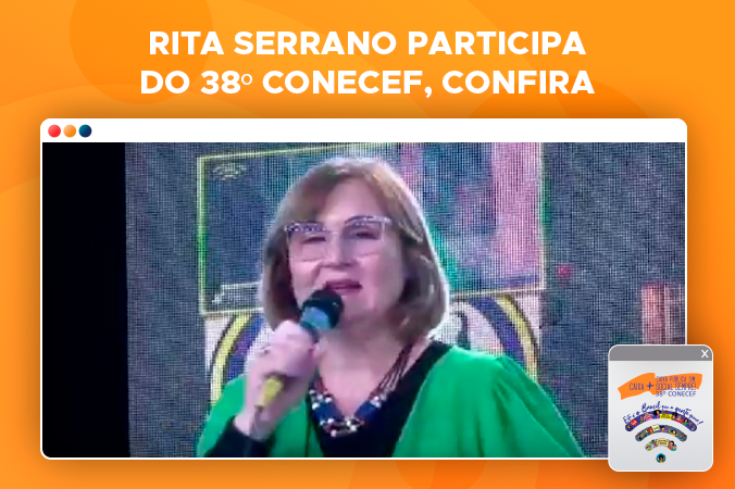 Rita Serrano fala sobre o livro o Futuro é Público durante o CONECEF 2022