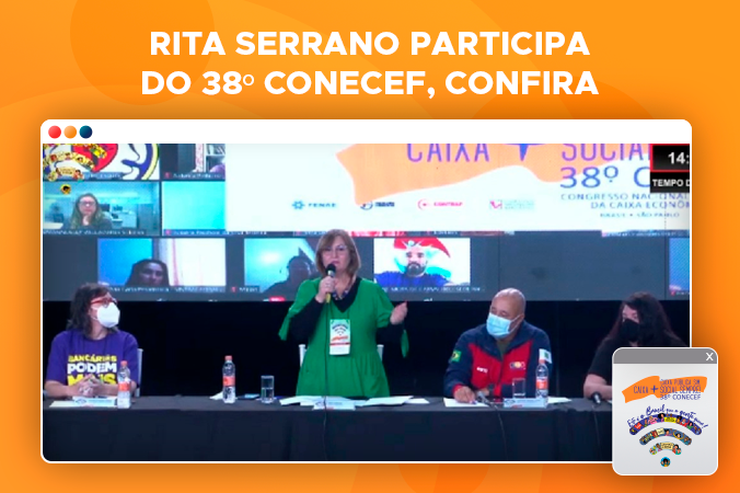"Queremos uma Caixa que humanize as condições de trabalho, valorize os empregados e colabore com o desenvolvimento sustentável do país”, afirma Rita Serrano