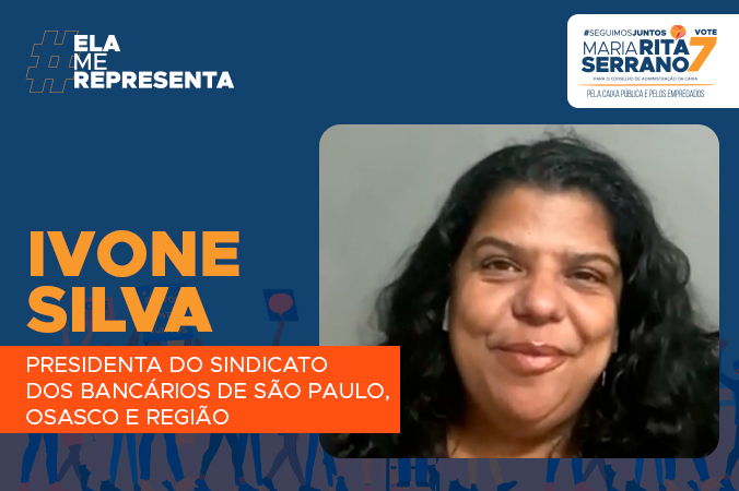 Rita Serrano recebe apoio da presidenta do Sindicato dos Bancários de São Paulo