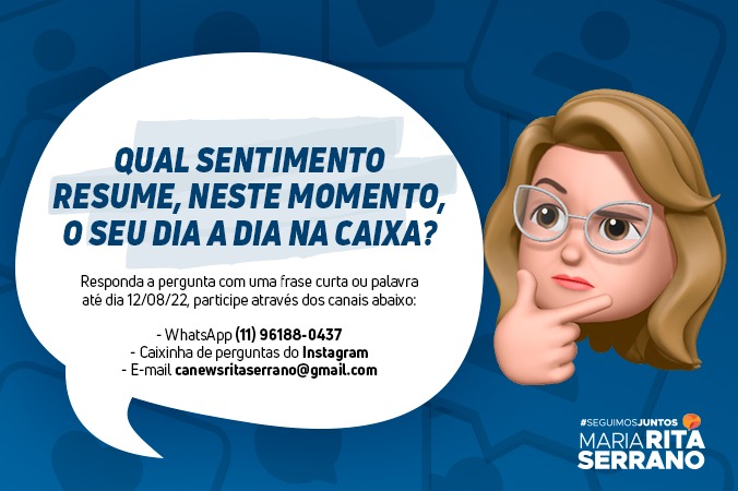 #SeguimosJuntos por melhores condições de trabalho na Caixa.