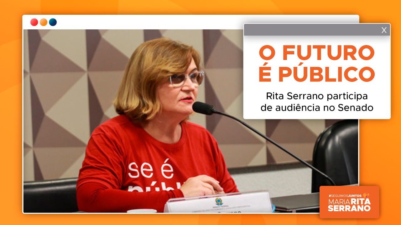Rita Serrano fez defesa enfática das empresas públicas