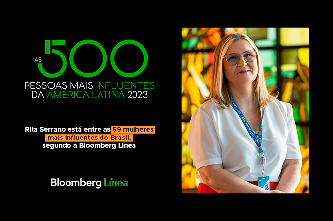 Rita Serrano está entre as 59 mulheres mais influentes do Brasil, segundo o Bloomberg Línea