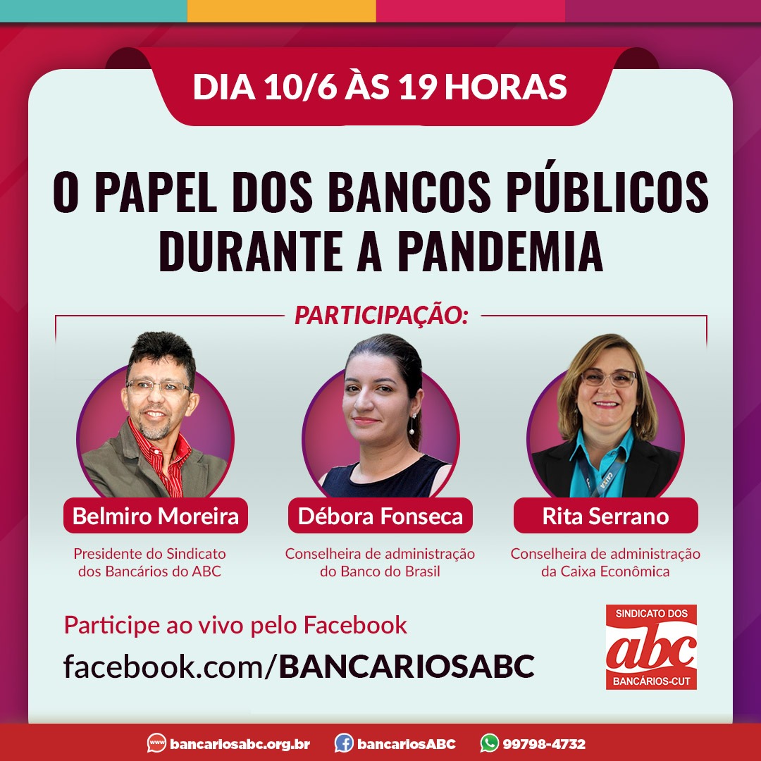 Live discute papel de bancos públicos durante a pandemia