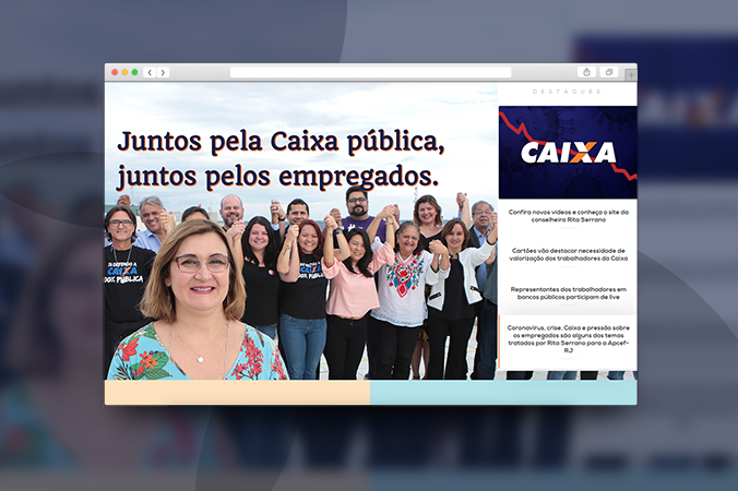 Confira novos vídeos e conheça o site da conselheira Rita Serrano